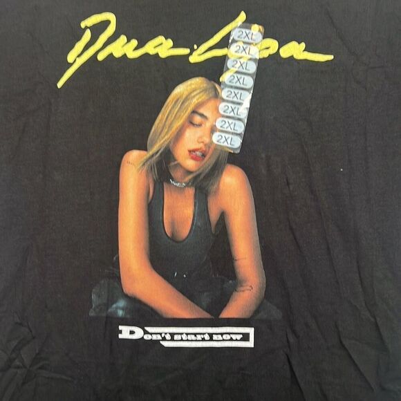 Dua Lipa” Don’t start now” self portrait concert band T-shirt- Men‎ XXL - NWT - Picture 2 of 6